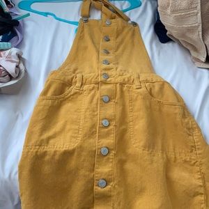 Overall dress dark orange